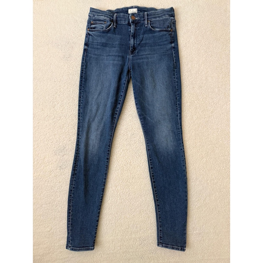 Mother The Looker Skinny Jeans Womens 29 Blue Groovin Mid Rise Stretch Denim